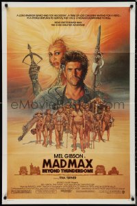 9t1704 MAD MAX BEYOND THUNDERDOME 1sh 1985 art of Mel Gibson & Tina Turner by Richard Amsel