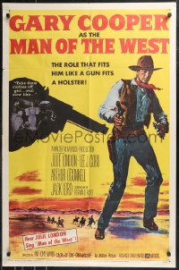 9t1715 MAN OF THE WEST 1sh 1958 Anthony Mann, Cooper's role that fits him like a gun fits a holster!