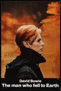 9t1716 MAN WHO FELL TO EARTH 1sh 1976 great profile portrait of alien David Bowie, Nicolas Roeg!