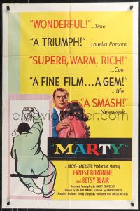 9t1727 MARTY 1sh 1955 directed by Delbert Mann, Ernest Borgnine, written by Paddy Chayefsky!