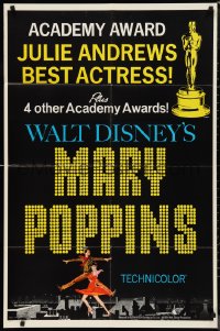 9t1729 MARY POPPINS style C 1sh 1964 Julie Andrews & Dick Van Dyke in Walt Disney's musical classic!