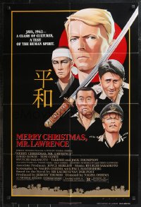 9t1736 MERRY CHRISTMAS MR. LAWRENCE 27x30 1sh 1983 David Bowie in World War II Japan!