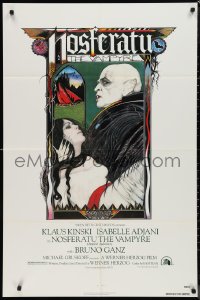 9t1789 NOSFERATU THE VAMPYRE 1sh 1979 Werner Herzog, Palladini art of vampire Klaus Kinski!