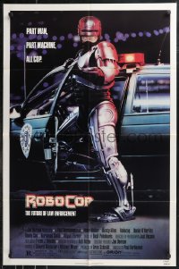 9t1895 ROBOCOP 1sh 1988 Paul Verhoeven, full-length cyborg policeman Peter Weller by Mike Bryan!