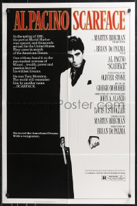 9t1917 SCARFACE 1sh 1983 Al Pacino as Tony Montana, Brian De Palma, Oliver Stone!