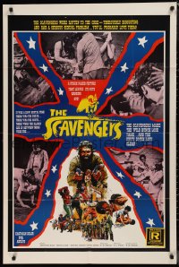 9t1918 SCAVENGERS 1sh 1968 four people try to get naked girl off saloon bar!