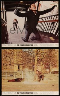 9t1070 FRENCH CONNECTION 4 color 8x10 stills 1971 William Friedkin, Gene Hackman, Marcel Bozzuffi!