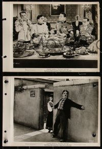 9t1071 GREAT DICTATOR 4 8x11 key book stills 1940 Jack Oakie as Napaloni & Charlie Chaplin as Hynkel!