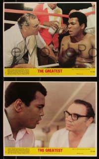 9t1072 GREATEST 4 8x10 mini LCs 1977 great images of heavyweight boxing champ Muhammad Ali!