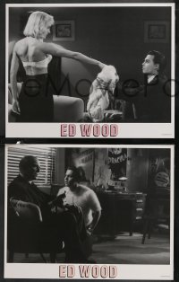 9t0493 ED WOOD 10 LCs 1994 Johnny Depp, Martin Landau, mostly true, directed by Tim Burton!