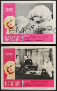 9t0502 HARLOW 8 LCs 1965 great images of Carol Lynley as Jean Harlow The Blonde Bombshell!