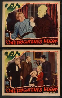 9t0513 ONE FRIGHTENED NIGHT 6 LCs R1945 rich man's long lost granddaughter shows up twice, rare!