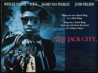 9w0780 NEW JACK CITY British quad 1991 Wesley Snipes, Ice-T, Mario Van Peebles, Judd Nelson