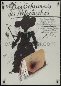 9w0514 TAYNA ZAPISNOY KNIZHKI East German 23x32 1982 different art of woman and her Secret Notebook!