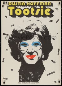 9w0516 TOOTSIE East German 23x32 1984 Dustin Hoffman in drag, cool Handschick artwork!