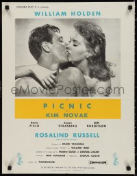 9w0971 PICNIC French 20x26 1956 romantic close-up of William Holden & Kim Novak!