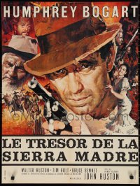 9w0990 TREASURE OF THE SIERRA MADRE French 23x30 R1960s Humphrey Bogart, Tim Holt & Walter Huston!