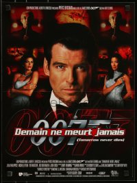 9w1041 TOMORROW NEVER DIES French 16x22 1997 Pierce Brosnan as Bond, Michelle Yeoh, Teri Hatcher!