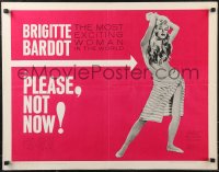 9w0636 ONLY FOR LOVE 1/2sh 1963 Roger Vadim's La Bride sur le cou, sexy full-length Brigitte Bardot!