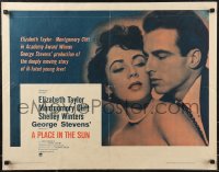 9w0638 PLACE IN THE SUN 1/2sh R1959 Montgomery Clift, sexy Elizabeth Taylor, Shelley Winters