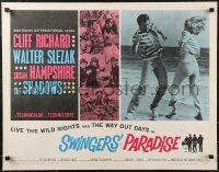 9w0646 SWINGERS' PARADISE 1/2sh 1965 Walter Slezak, Susan Hampshire, wild nights & way out days!