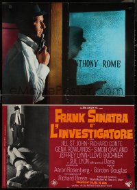 9w0548 TONY ROME Italian 26x37 pbusta 1967 Frank Sinatra as private eye + sexy girl on bed!