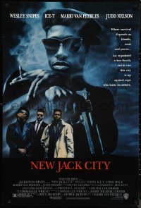 9w1326 NEW JACK CITY 1sh 1991 Wesley Snipes, Ice-T, Mario Van Peebles, Judd Nelson