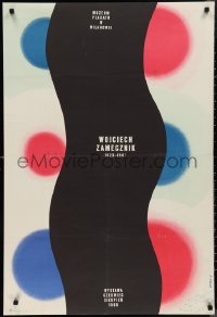 9w0923 WOJCIECH ZAMECZNIK exhibition Polish 26x39 1968 wild and colorful art by Palka!