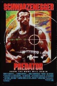 9w1352 PREDATOR 1sh 1987 Arnold Schwarzenegger sci-fi, like nothing on Earth!