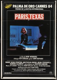 9w0173 PARIS, TEXAS Spanish 1984 Wim Wenders, image of Nastassja Kinski, Harry Dean Stanton!