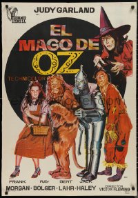 9w0178 WIZARD OF OZ Spanish R1972 Victor Fleming, Haley, Bolger, Lahr, Judy Garland by Jano!