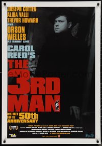 9w1449 THIRD MAN 1sh R1999 great image of Orson Welles in doorway, classic film noir!