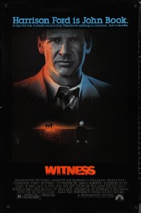 9w1482 WITNESS 1sh 1985 big city cop Harrison Ford in Amish country, directed by Peter Weir!