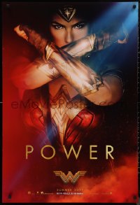 9w1489 WONDER WOMAN teaser DS 1sh 2017 sexiest Gal Gadot in title role/Diana Prince, Power!