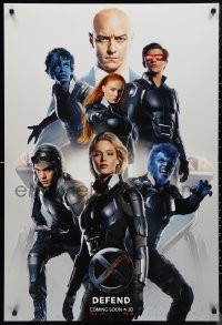 9w1496 X-MEN: APOCALYPSE teaser DS 1sh 2016 Marvel Comics, Bryan Singer, cool cast image, Defend!