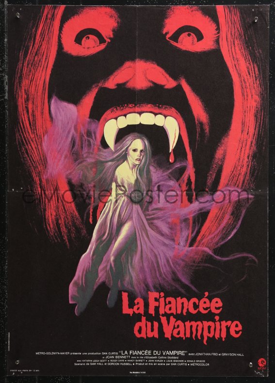 9w1021 House Of Dark Shadows French 15x21 1971 Great Completely Different