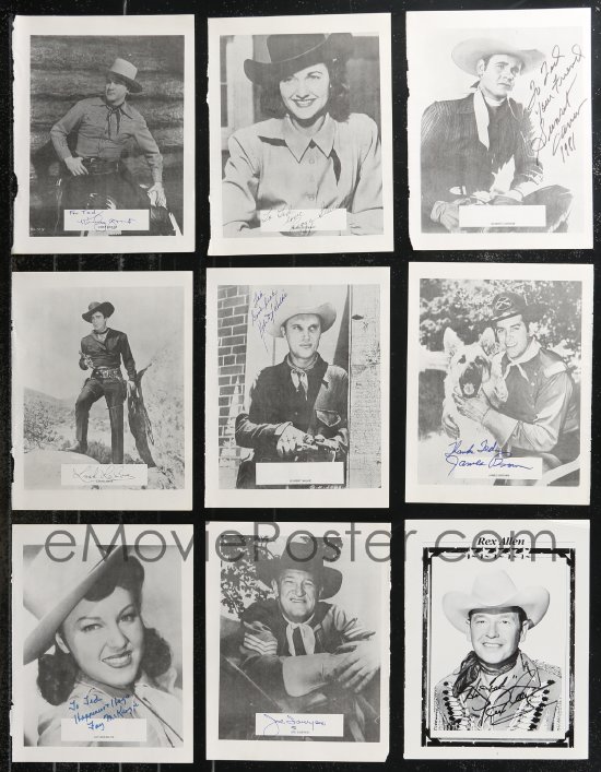 eMoviePoster.com: 9x0162 LOT OF 18 AUTOGRAPHED COWBOY WESTERN PROGRAM ...