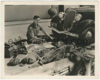 9y1153 CLARK GABLE deluxe 8x10 still 1930s studying his maps before hunting trip to Wyoming!