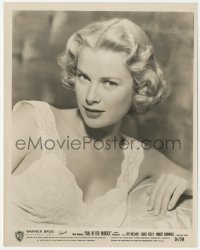 9y1166 DIAL M FOR MURDER 8x10 still 1954 great sultry portrait of Grace Kelly in lace negligee!