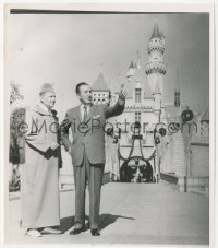 9y1169 DISNEYLAND 7x8 news photo 1957 Walt Disney giving tour to King Mohammed V of Morocco!