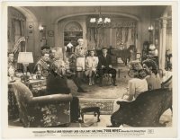 9y1200 FOUR WIVES 8x10.25 still 1939 Priscilla Lane & Eddie Albert interrogated by family!