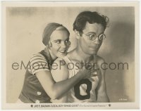 9y1239 LOCAL BOY MAKES GOOD 8x10.25 still 1931 Joe E. Brown in track uniform & glasses, Dorothy Lee