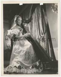 9y1245 MADELEINE CARROLL 8x10.25 still 1934 w/ harp in U.S. debut in The World Moves On by Ugrin!