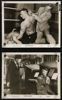 9y1450 NIGHT & THE CITY 2 8x10 stills 1950 wrestling promoter Richard Widmark, Gene Tierney!