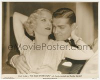 9y1276 NO MAN OF HER OWN 7.75x9.5 still 1932 romantic c/u of beautiful Carole Lombard & Clark Gable!