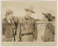 9y1304 RED RIVER 8.25x10 still 1948 John Wayne between Walter Brennan & Mickey Kuhn, Howard Hawks!