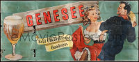 9y0287 GENESEE billboard 1950s great art of dancing couple, real old-fashioned goodness!