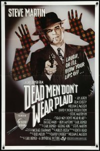 9y1540 DEAD MEN DON'T WEAR PLAID 1sh 1982 Steve Martin will blow your lips off if you don't laugh!