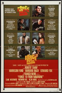 9y1573 FORCE 10 FROM NAVARONE advance 1sh 1978 Robert Shaw, Harrison Ford, Kiel, Carl Weathers!