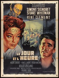 9y1833 DAY & THE HOUR French 1p 1963 Rene Clement, Roger Soubie art of Simone Signoret & Whitman!